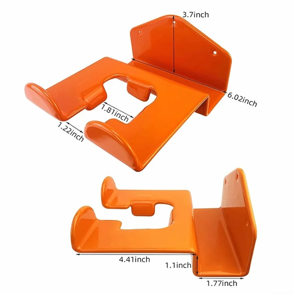 Pack de 2 soportes de pared para desbrozadora, soporte de pared para herramientas de jardín, soporte de pared para desbrozadora, organizador de almacenamiento robusto para el garaje