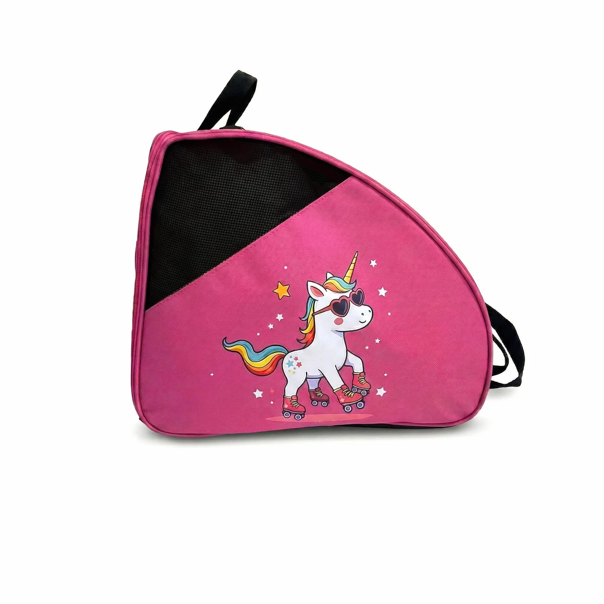 Bolsa para Patines DOJA Barcelona Rosa Unicornio Correa Ajustable Acolchada Mochila Patines Material Resistente
