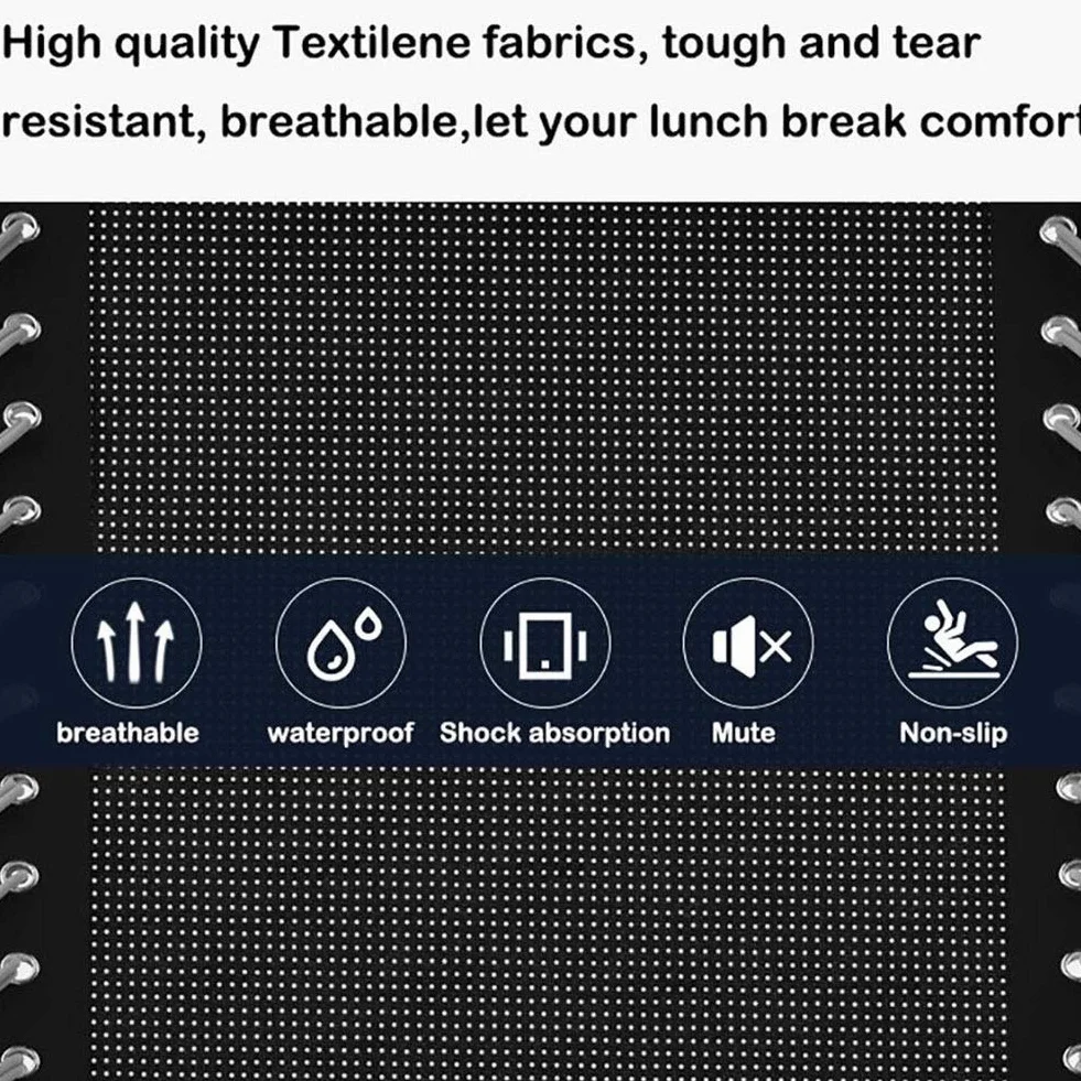 Silla Extragrande con tumbonas para la Gravedad Cero Patio Tumbonas Plegables en el jardín y en el Exterior Sillón reclinable para Playa con Capacidad de 200 kg con Cojines (Color : Black)