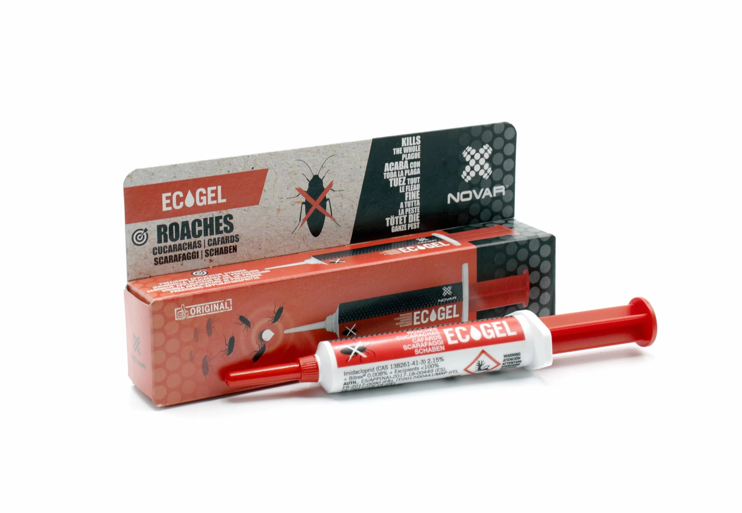 NOVAR ECOGEL Jeringuilla contra cucarachas 10 gr Ecopack
