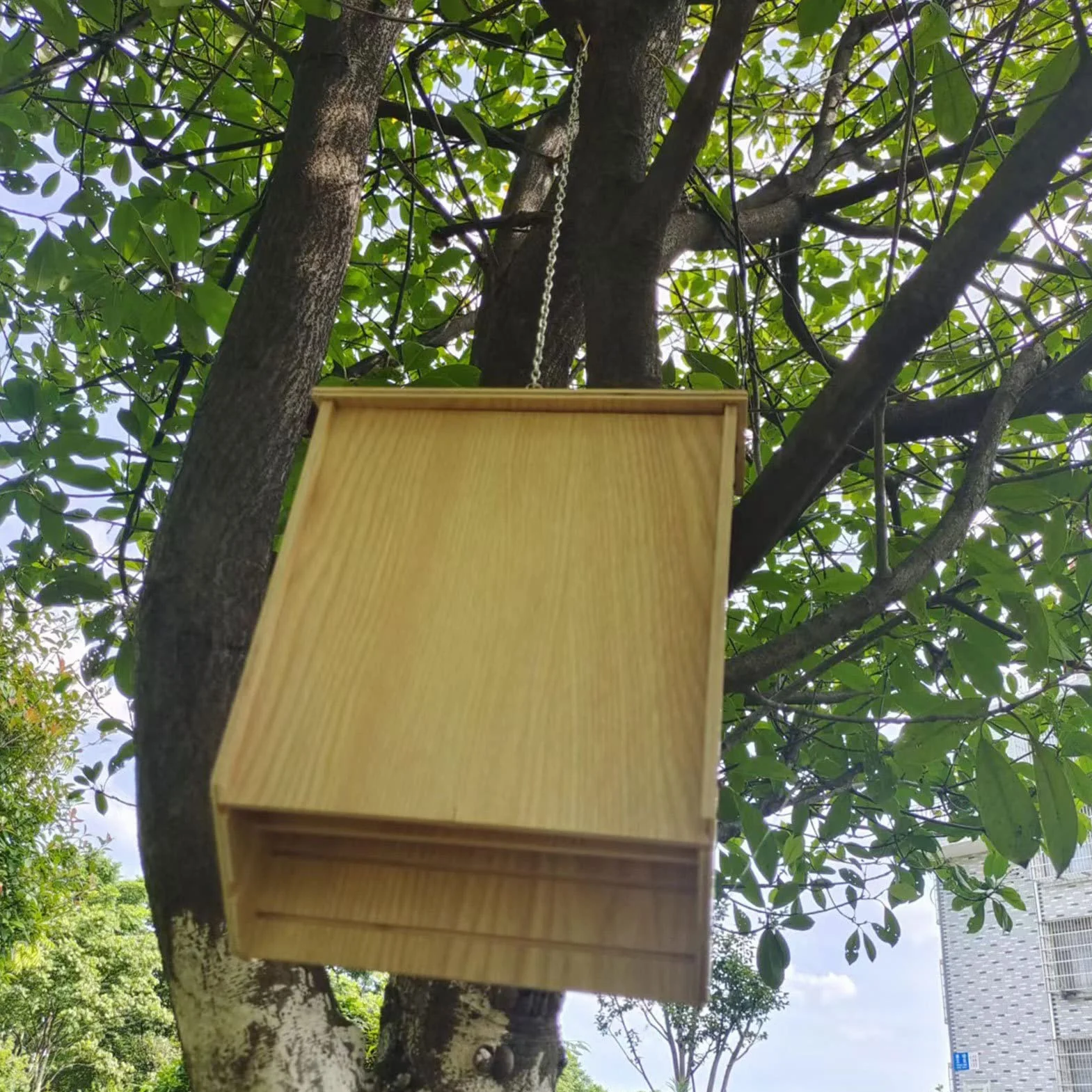 Casas De Murciélagos para Exterior, Caja De Madera para Murciélagos, Resistente A La Intemperie Atornillada Casa Refugio para Jardín Ventana Decoración del Hogar, Fácil De Instalar