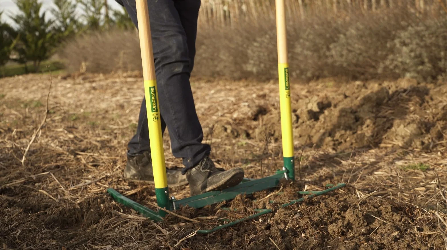 Leborgne, Desmenuzador para Biogrif 5 Dientes NaturOvert, Herramienta de jardinería de acero, ideal para ventilar y desmenuzar el suelo, compatible con todo tipo de tierra, tamaño compacto para un uso