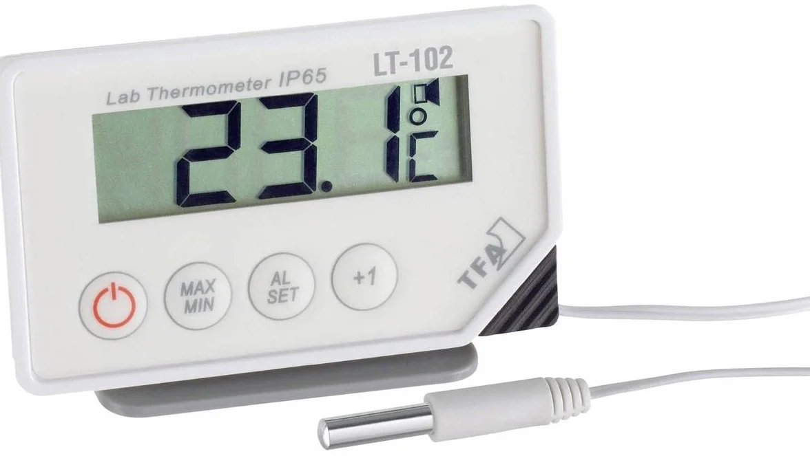 TFA Dostmann LT-102 Termómetro con cable Blanco 30.1034.K