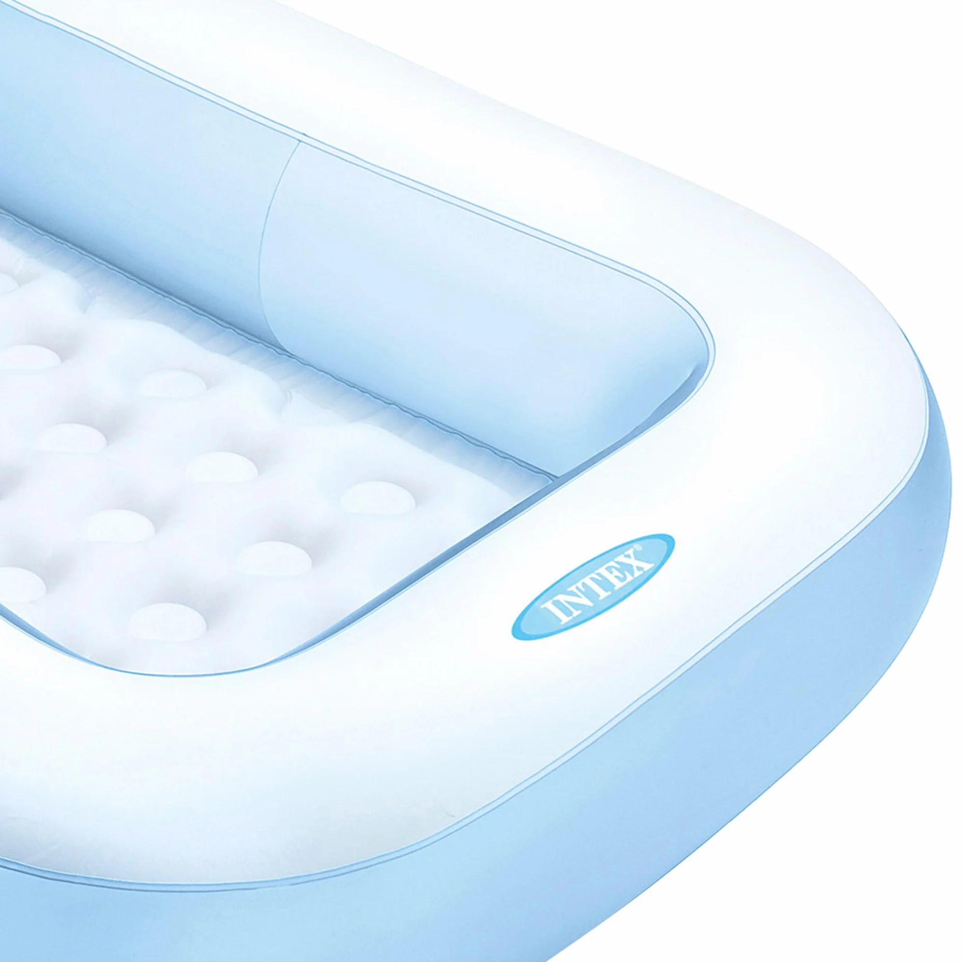 Intex Piscina Hinchable Infantil Rectangular 166x100x25 cm 90 litros Suelo Hinchable Azul para niños Parche reparación