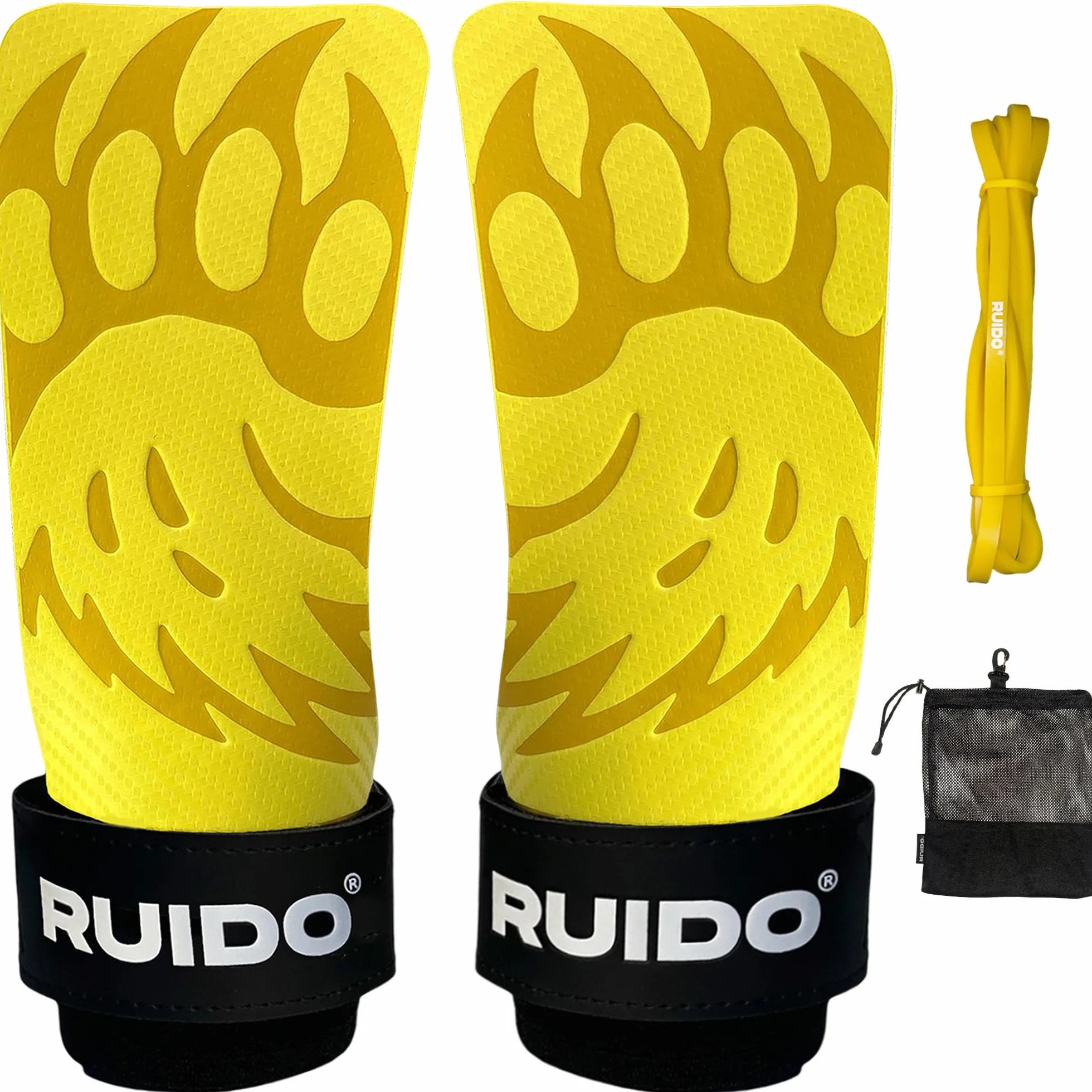 RUIDO Artemis Grips Calleras Crossfit Fibra de Carbono Agarre Antideslizante Dominadas