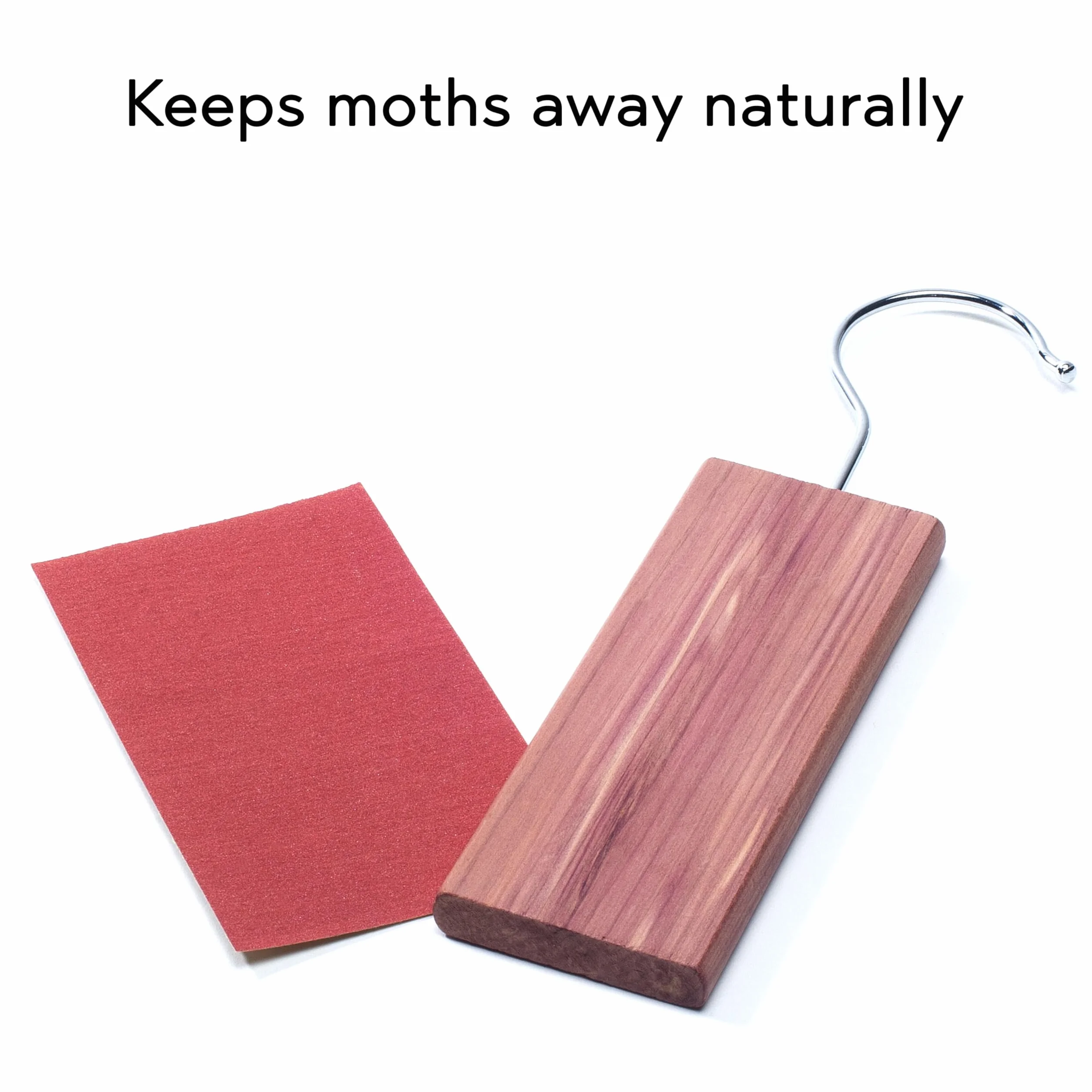 Bloques de madera de cedro 7X - Certificado FSC® - Protección orgánica natural contra polillas para el armario - Repelente duradero y sin productos químicos contra las polillas de la ropa