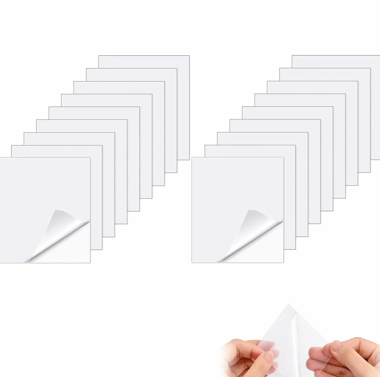 20 Piezas Parches Autoadhesivos Impermeables de TPU, Kit de Reparación para Inflables