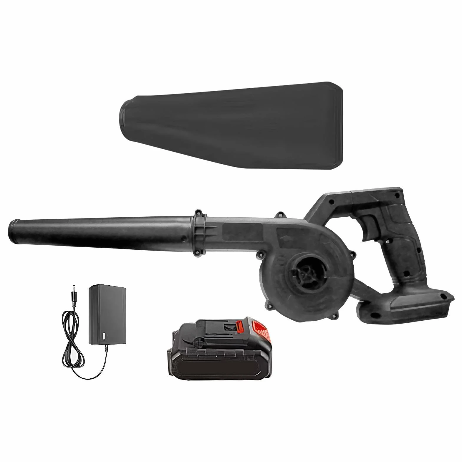 Soplador De Hojas Eléctrico Recargable de 2 Modos Portátil | Soplador de Hojas Ligero para Jardín para Patio Exterior Terraza Césped Hogar Coche Taller