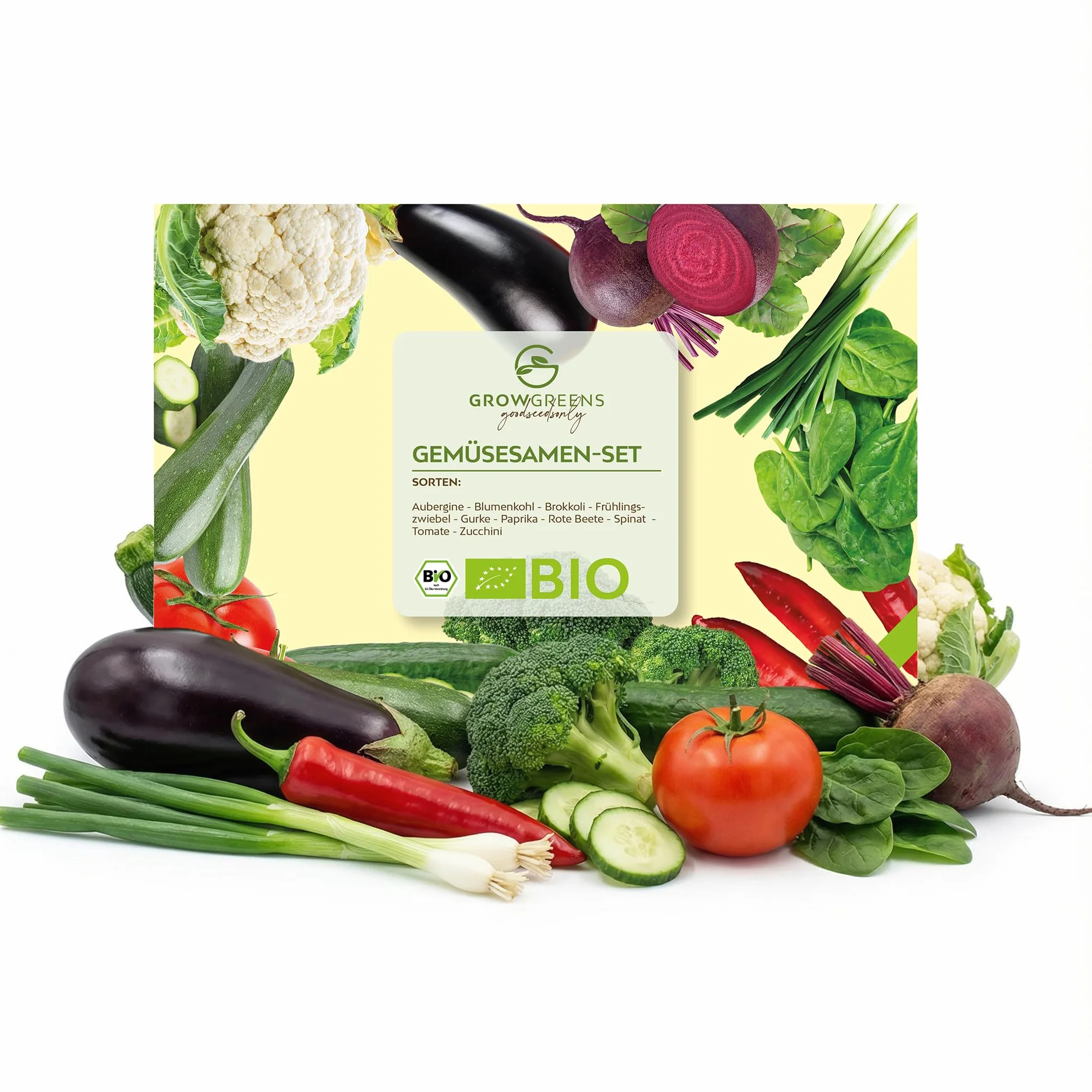 BIO Kit de Semillas Huerto Ecológicas 10 Variedades Verduras para Cultivar Huerto Urbano