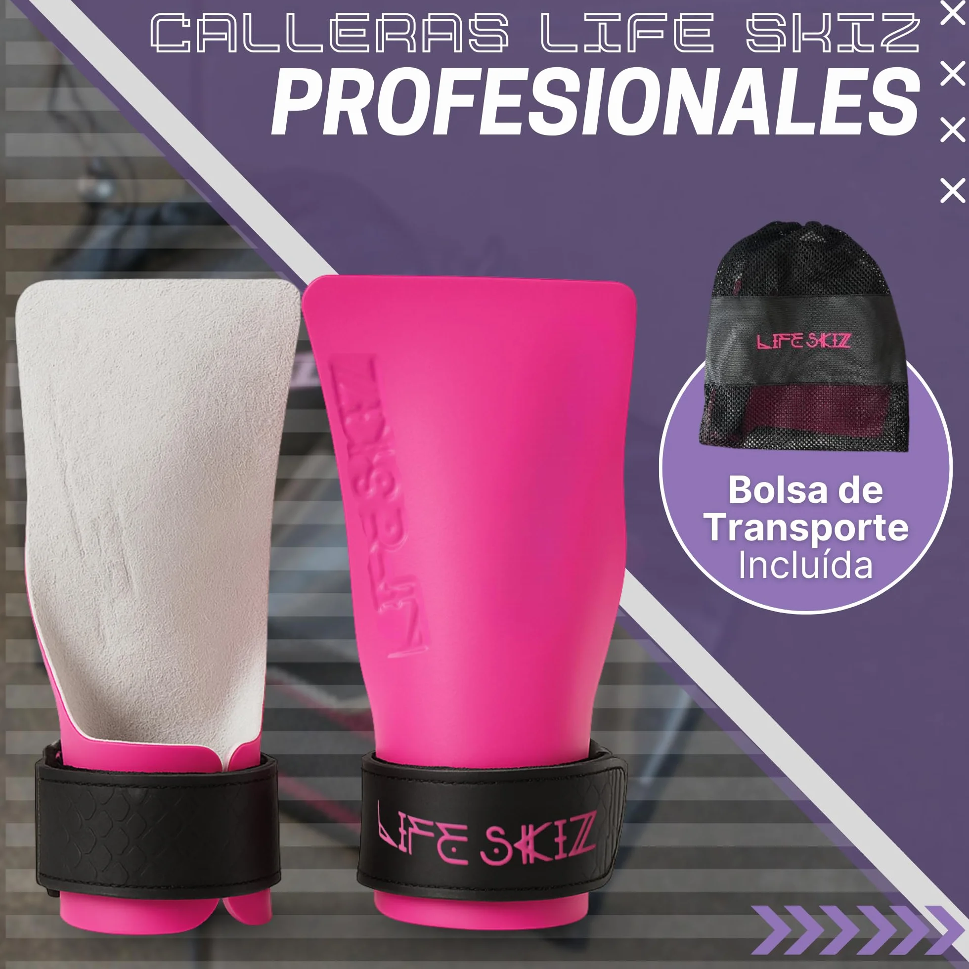 Calleras Crossfit Cross Training Guantes Calistenia Protección Manos Agarre Antideslizante