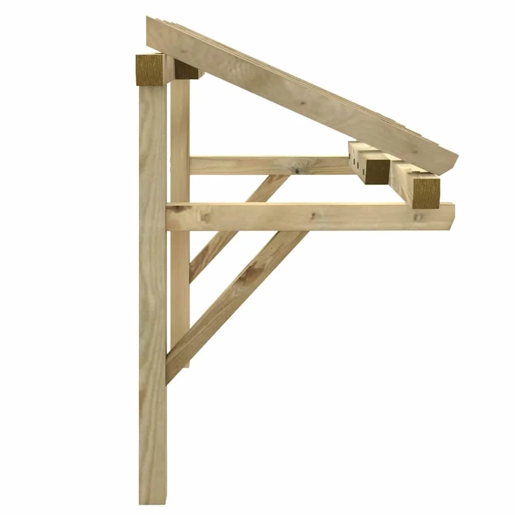 Pérgola de Puerta Madera Maciza de Pino 200x100x100 cm, Casa y jardín Jardín Artículos de Exterior Toldos, Verde, 17.2kg