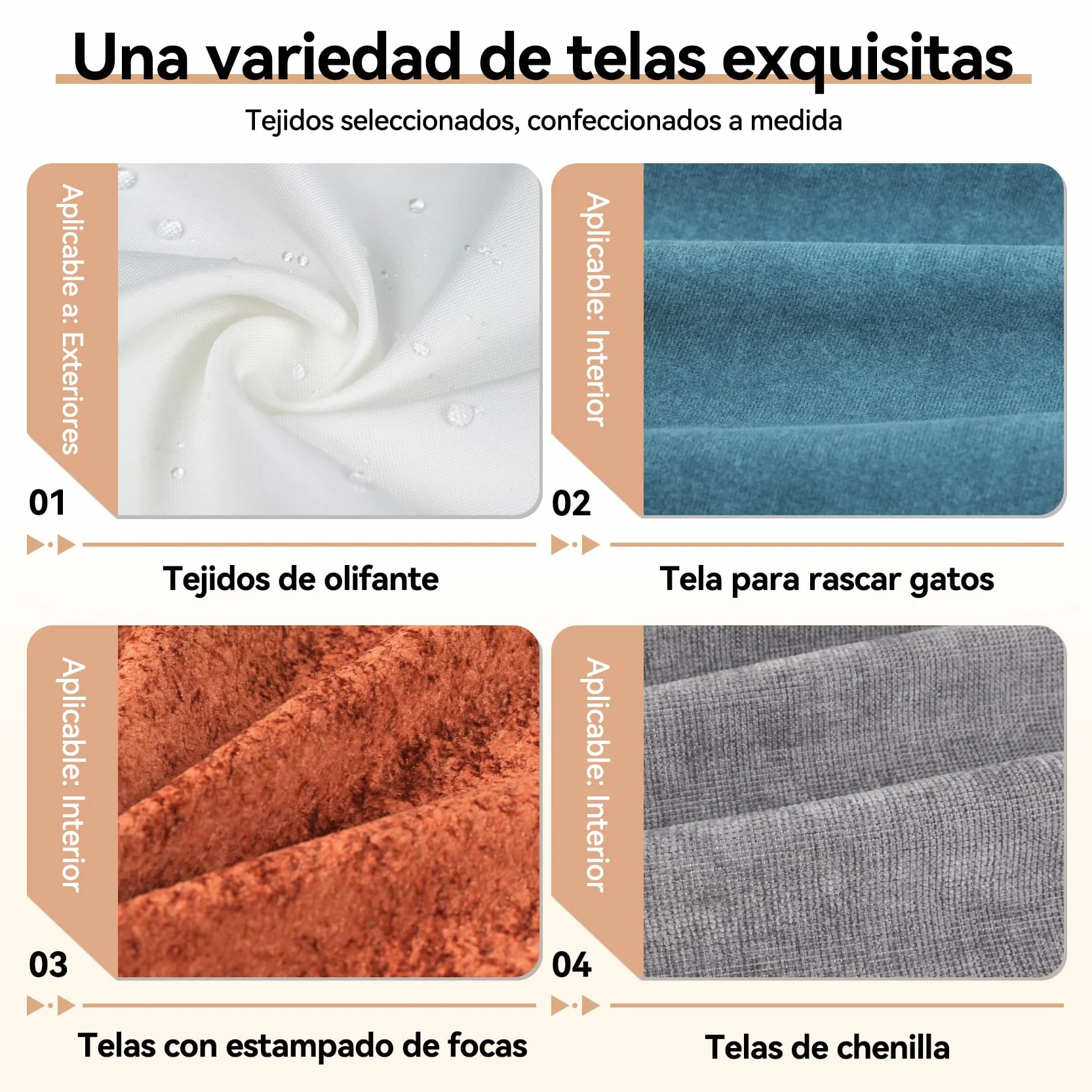 Cojín de banco personalizado antideslizante para interior/exterior jardín y patio