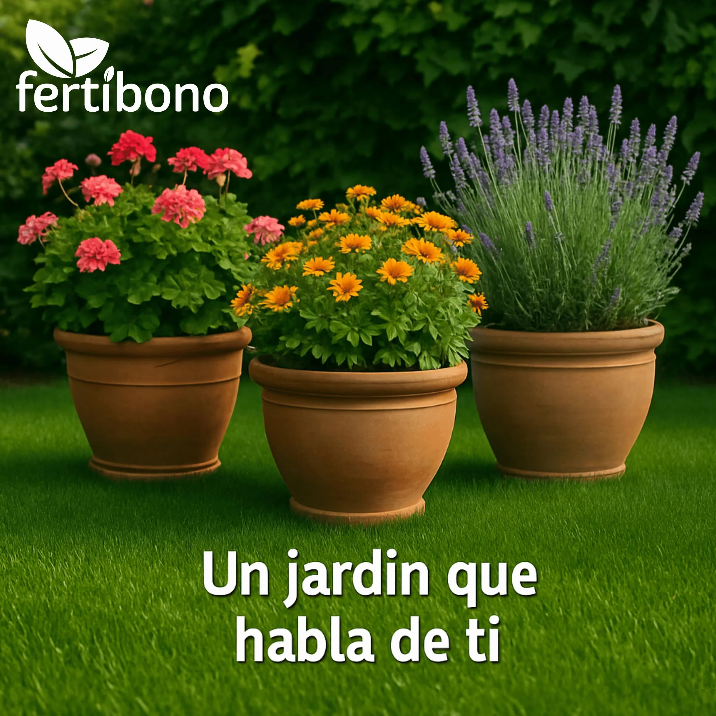 FERTIBONO Abono Césped 2 kg NPK Magnesio Hierro Manganeso Revitaliza Césped Amarillo 80 m²