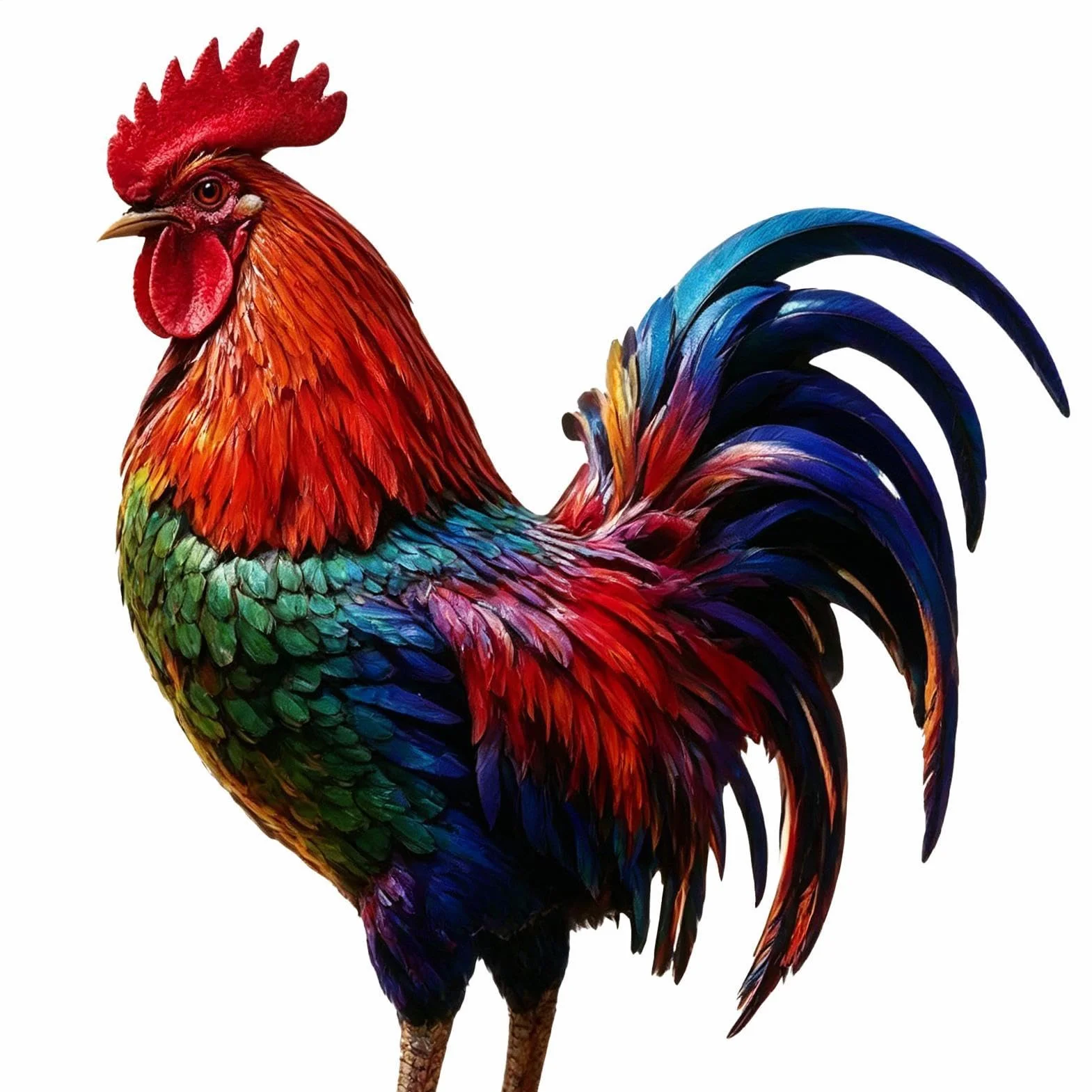 Veleta de Viento Gallo de Hierro Decorativo para Tejado Jardín Patio