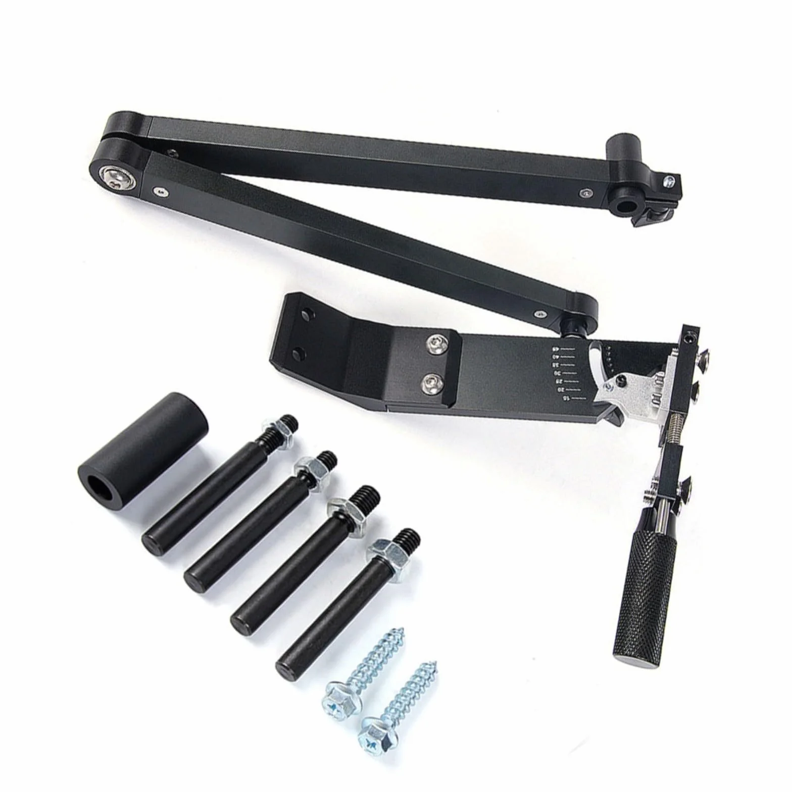 Herramienta afiladora de metal montada en la pared con mango de 25 mm para un ajuste preciso de ángulo de 15 a 45 grados compatible con negro giratorio (C)