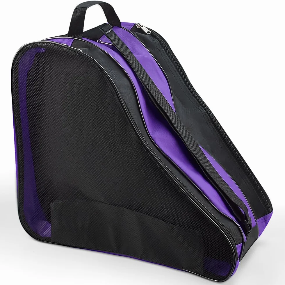 Bolsa para Patines 3 Compartimentos Mochila Patinaje Artistico Patines en Linea