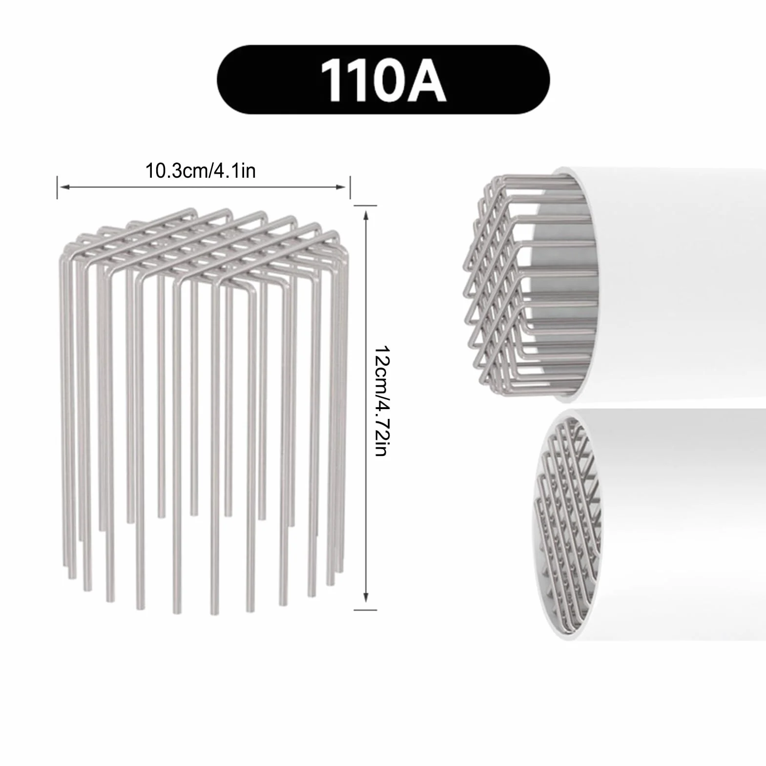 Protector de Bajante, Filtro Flexible de Acero Inoxidable, Rejilla Techo y Desagüe para Escombros