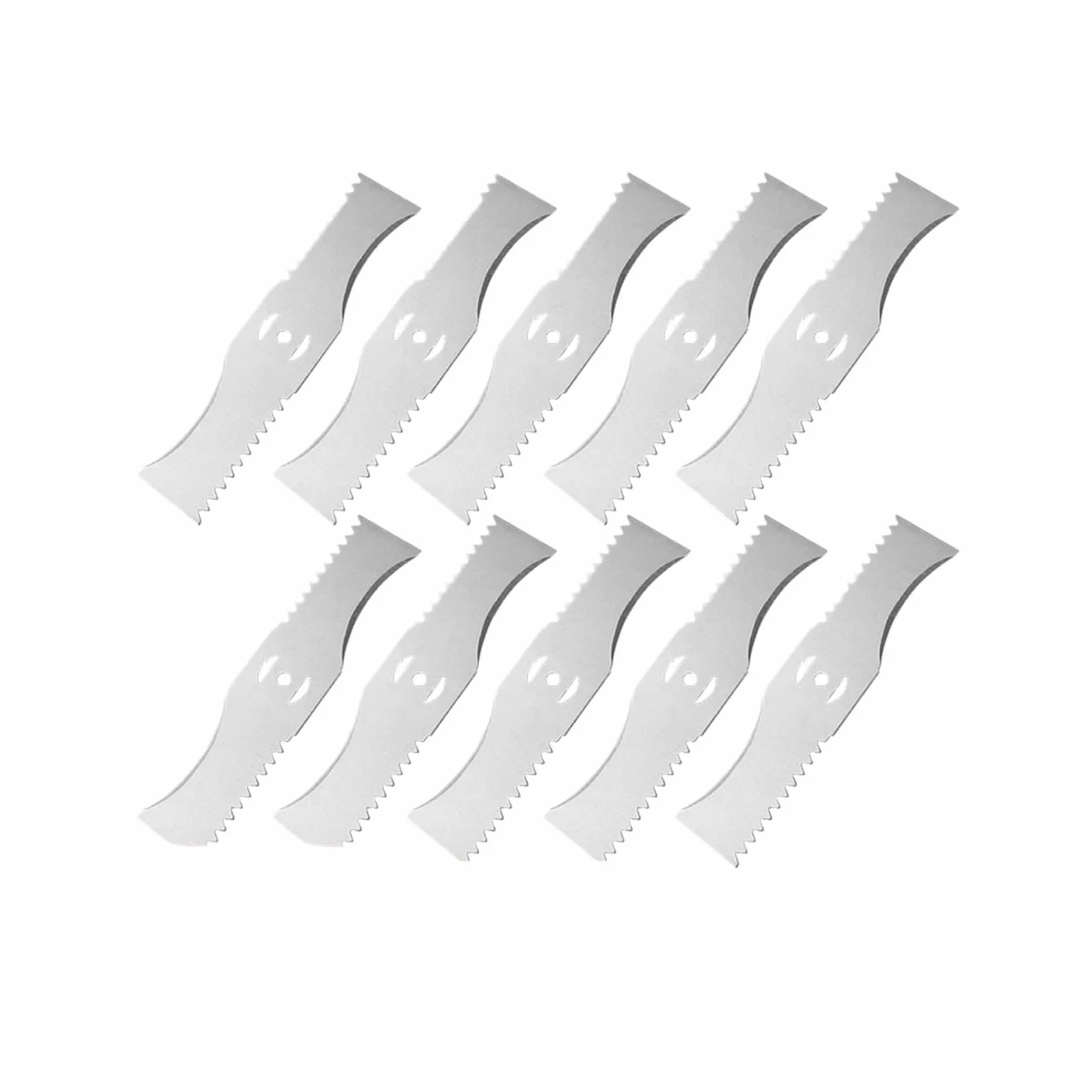 Hoja Dentada En Forma De Arco De 15cm, Ajuste Universal for Cortacésped con Batería De Litio Pequeña, Recortadoras, Accesorios for Máquina Cortadora De Jardín(15PCS Blade)