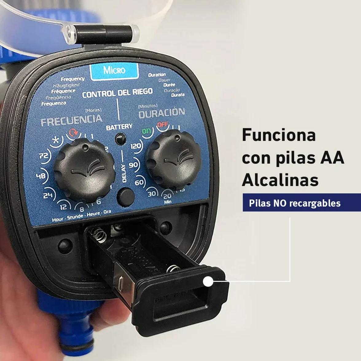 Aqua Control C4099O Programador de Riego para Jardín, 0 Bar, Azul