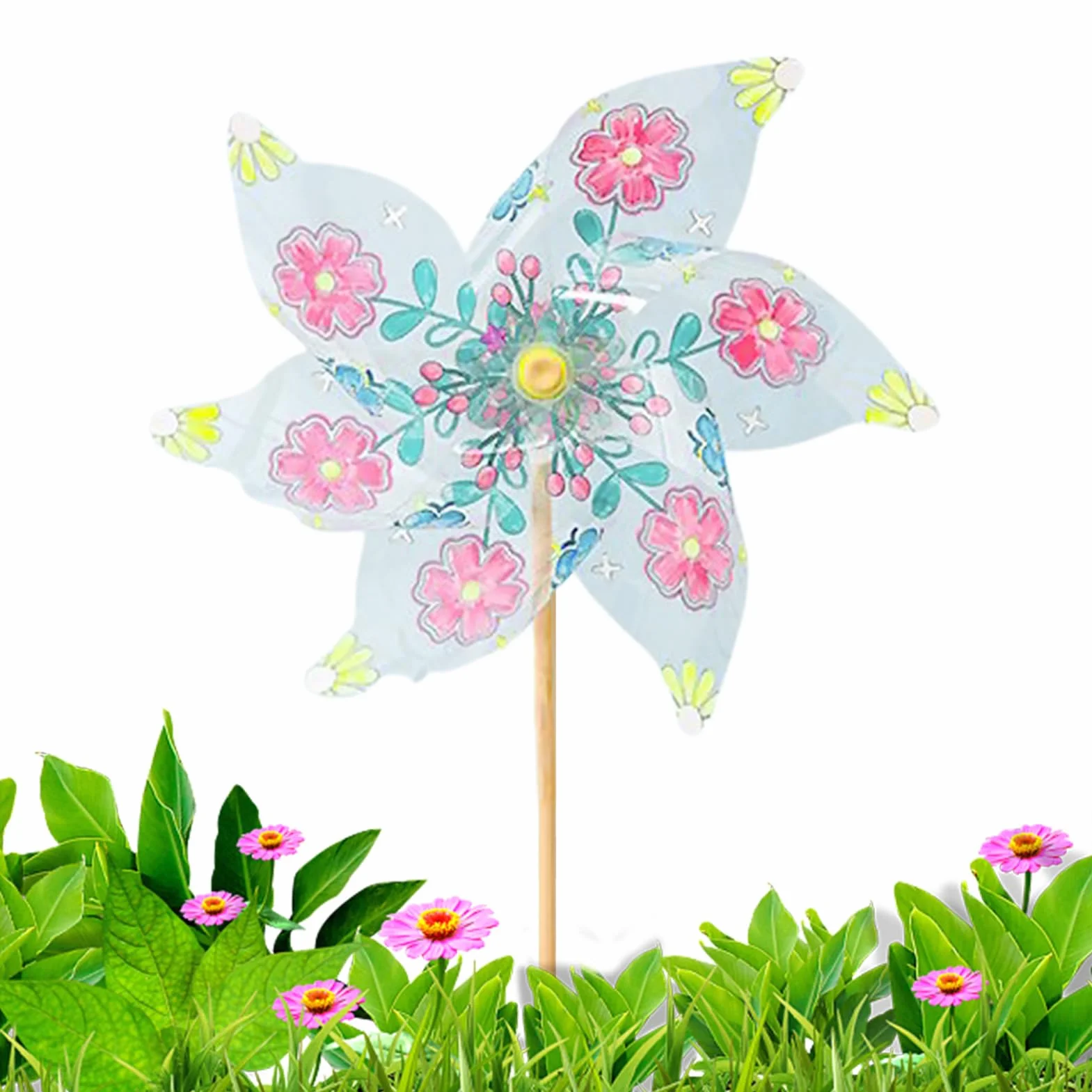 Molino De Viento Juguetes - Molinillos Hechos A Mano para Jardín Giradores De Viento | Actividad De Manualidades Y Arte Construye Y Colorea Tu Propio Molinete para Jardín Patio Parque Playa