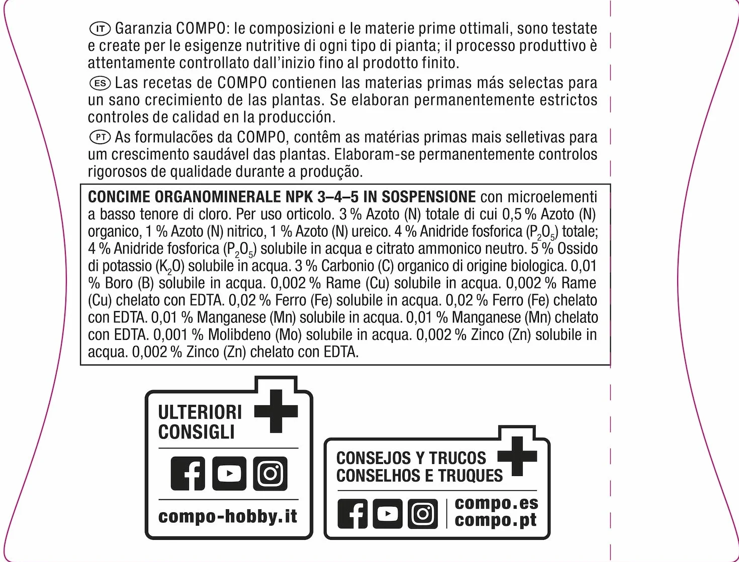 COMPO Fertilizante Orquídeas con guano 250 ml