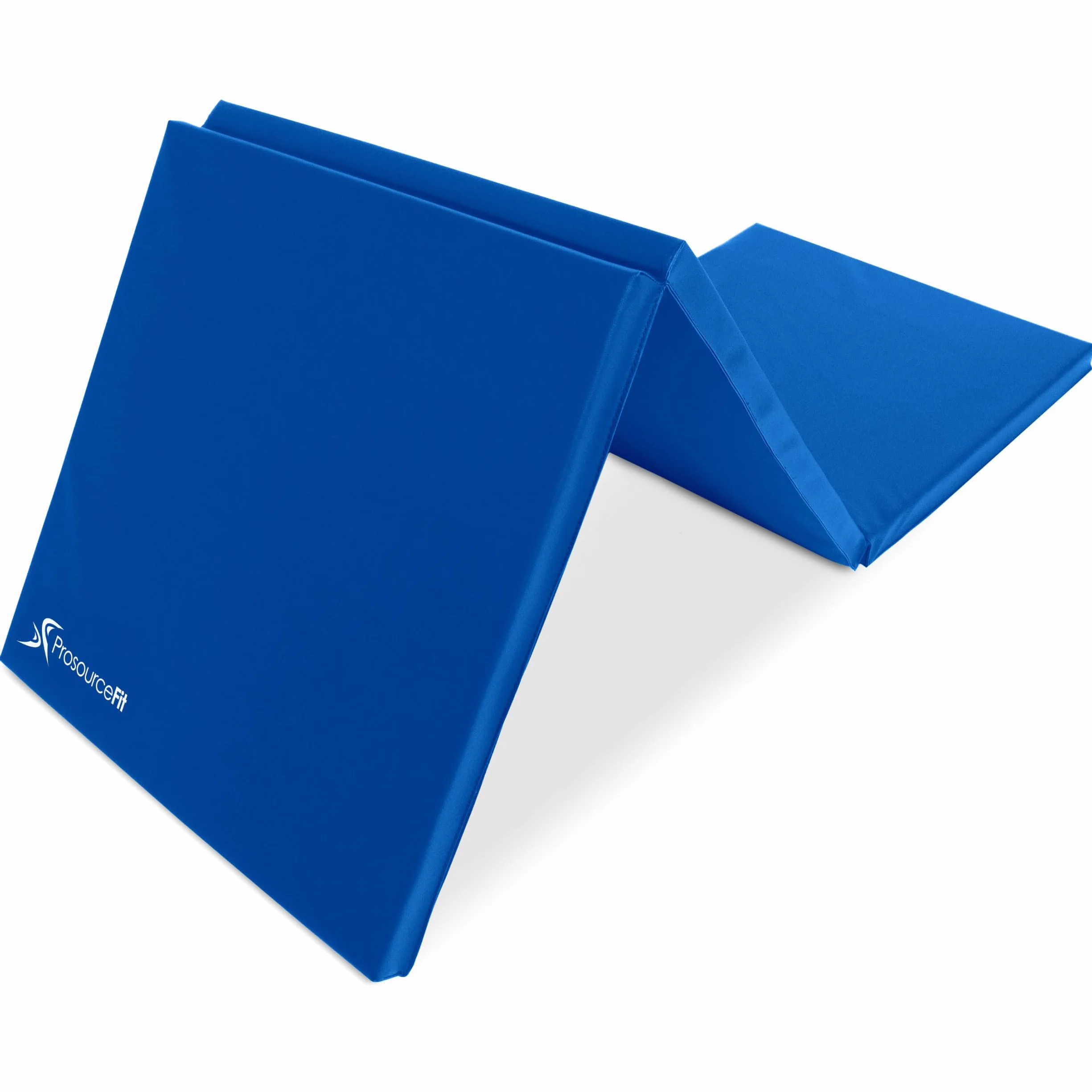 ProsourceFit Tri-Fold Folding Thick Exercise Mat 6'x2' with Carrying Handles for MMA Gymnastics