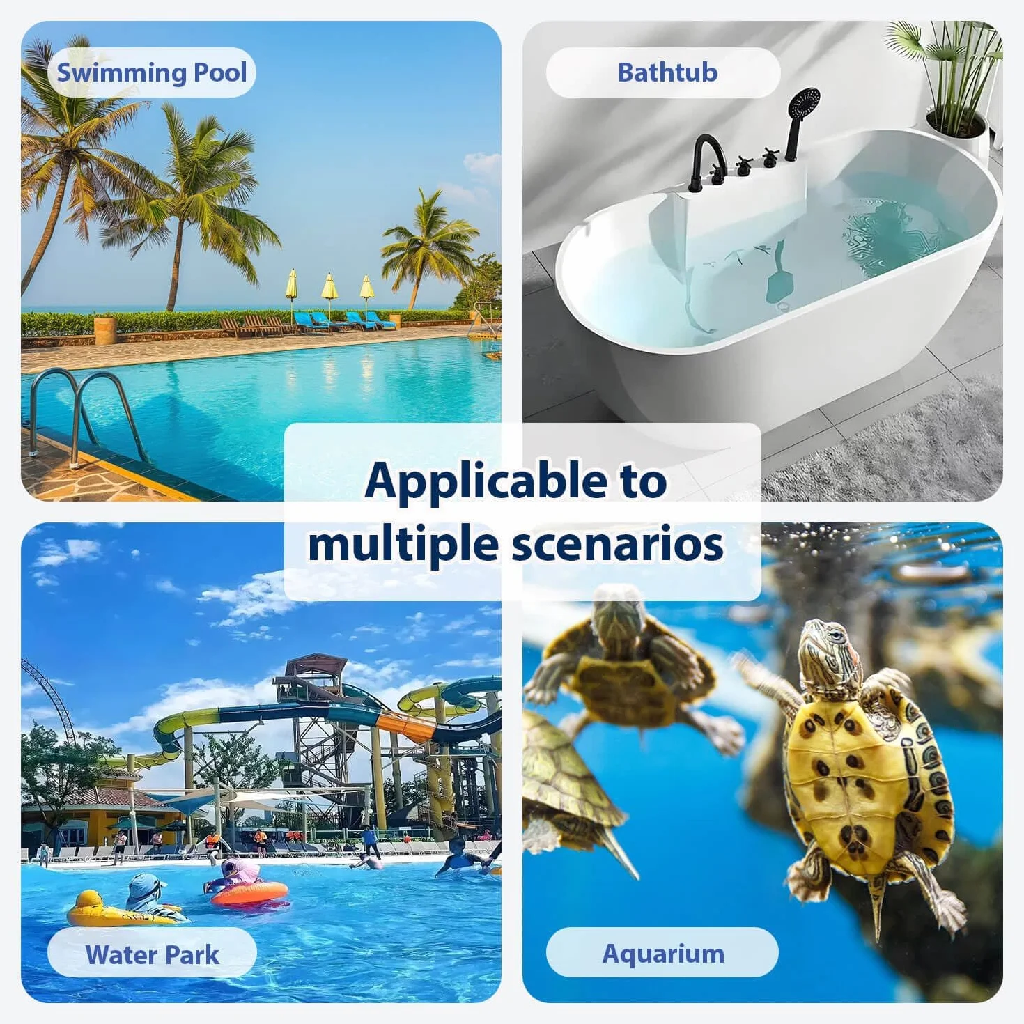 Termómetro Flotante para Piscina, Medidor de Temperatura del Agua, Sin Pila, Apto para Piscinas