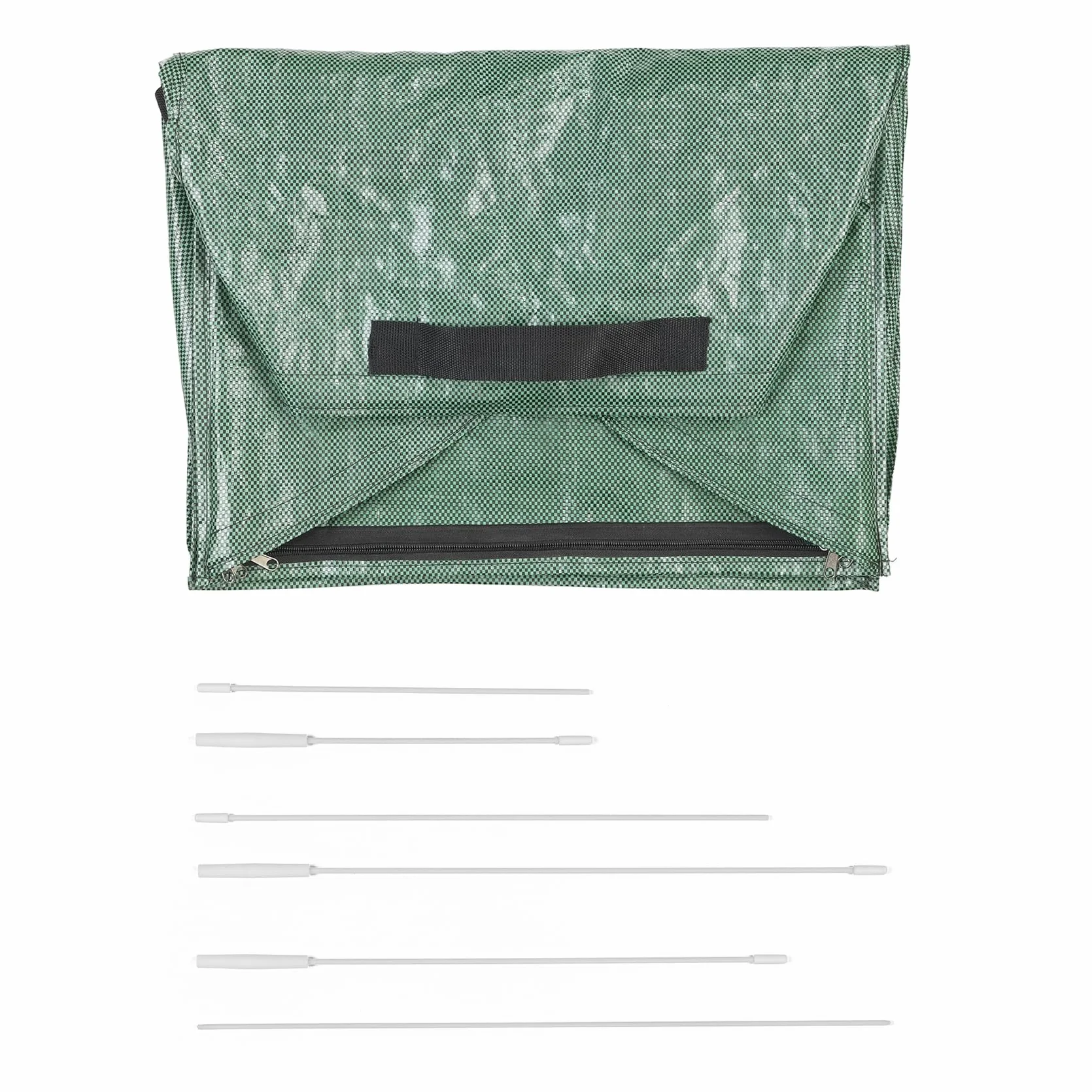 Maximex Recogedor de Hojas XL 50x35x75 cm Plástico PP Fibra de Vidrio Verde/Blanco