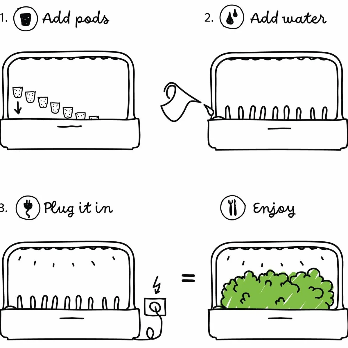Click & Grow Recambio Cápsulas de Cultivo de Orégano, Kit de 3