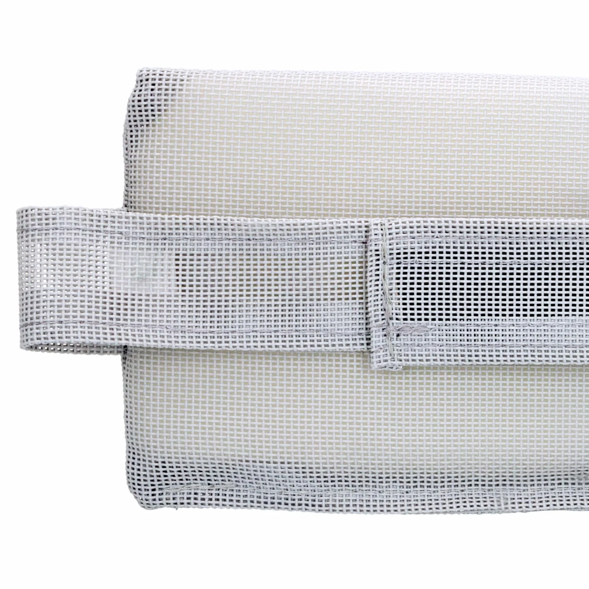AKTIVE Cojín para Silla de Playa removible Blanco 35 x 14 x 5 cm Almohada portátil