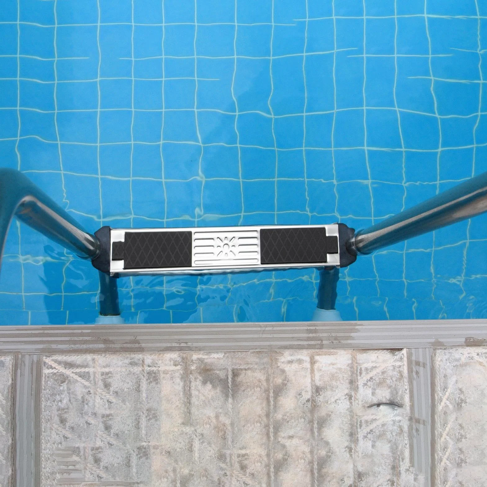 Peldaño Recambio Escalera Piscina Acero Inoxidable 304 50cm Escalón Antideslizante Goma