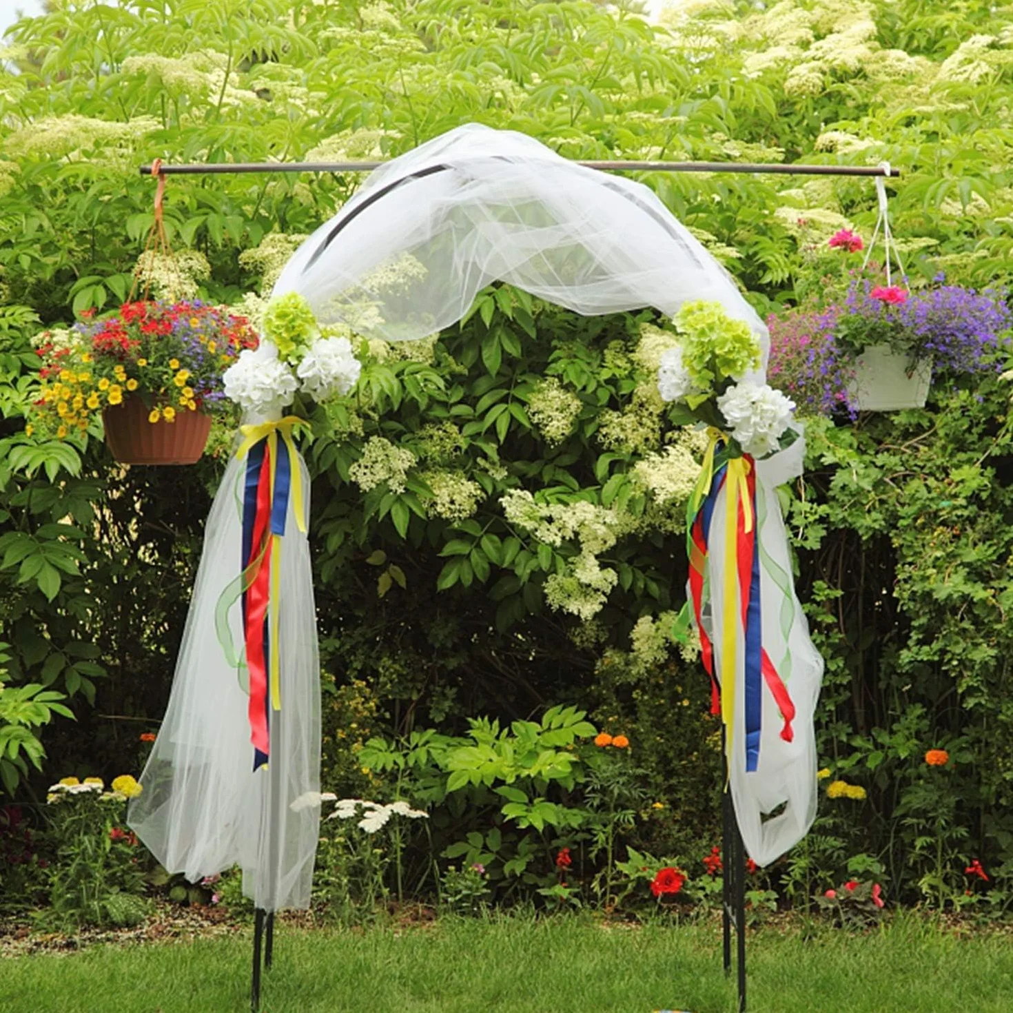 Forever Speed 3PCS Arco de Rosas Trepadoras,Decoracion Jardin Arco de Metal para Plantas Trepadoras 240 x 140 x 38 CM Negro