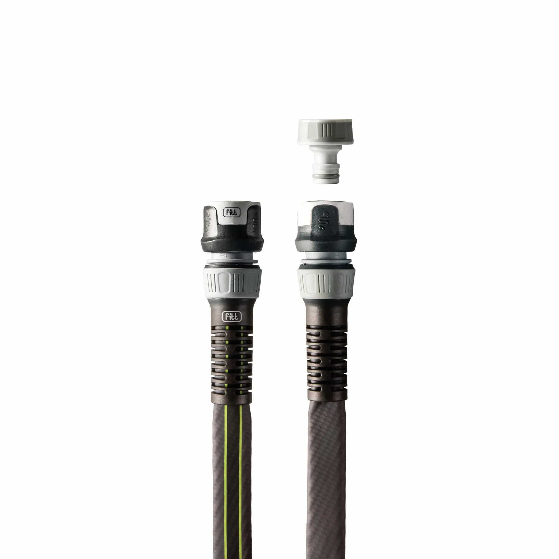 FITT FORCE 3/4" 25 m – Manguera de jardín plana y compacta; Tecnología innovadora; Ligera y resistente; Anti-torsión; Alta durabilidad; Ideal para riego intensivo; Made in Italy