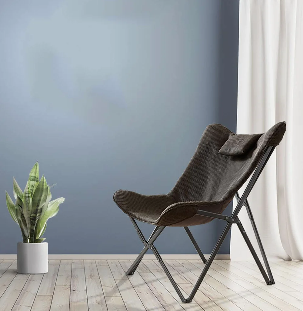 Tumbonas Tumbonas reclinables Sillón reclinable Silla de jardín Sillas de Gravedad Cero Asiento Plegable con Hamaca portátil con reposacabezas para balcón Sala de Estar de Doble Uso