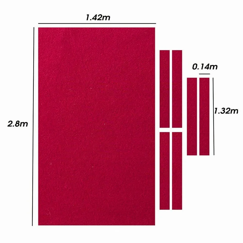 Paño Profesional para Mesa de Billar de 2,5 m - Verde - Accesorio de Billar