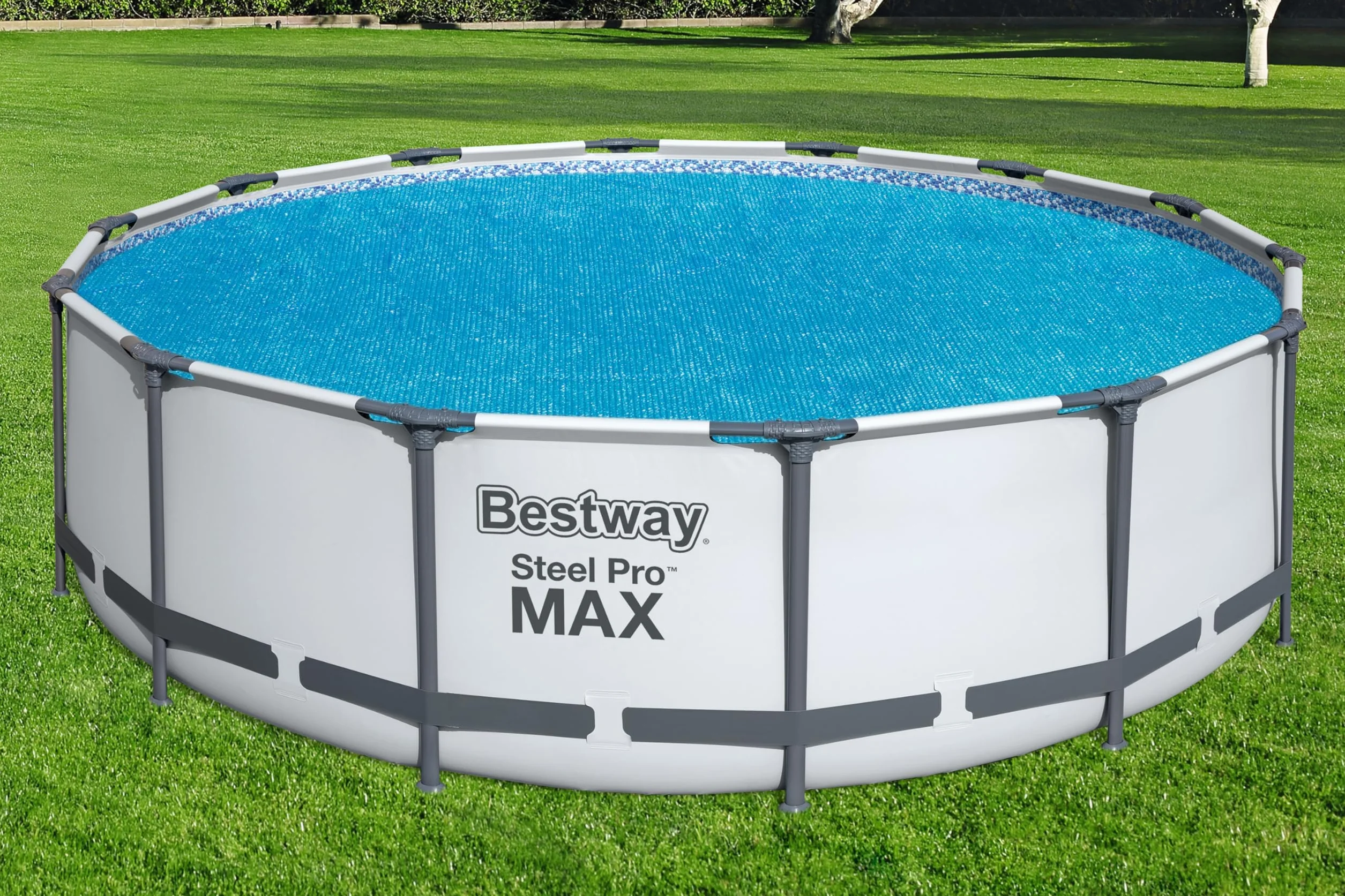 BESTWAY Cobertor Solar Redondo Ø417 cm para Piscinas Redondas Ø396 cm Azul
