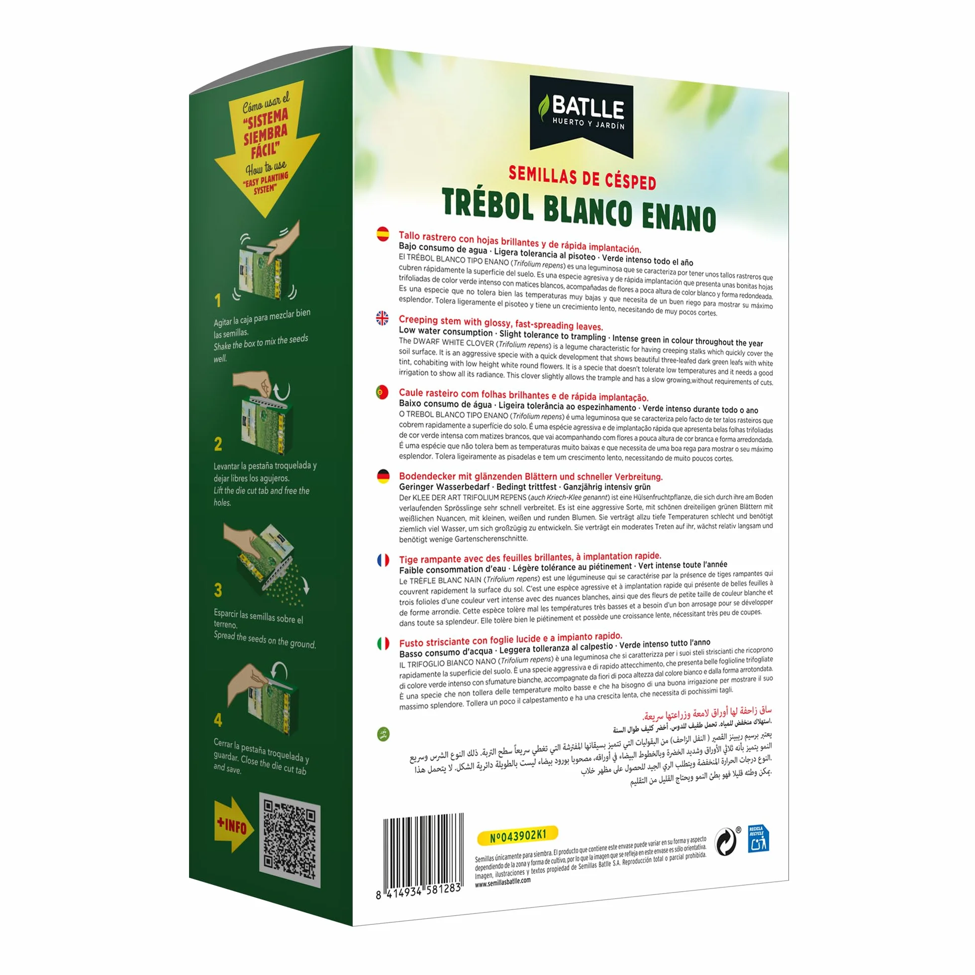 Batlle Semillas Trebol blanco repens enano