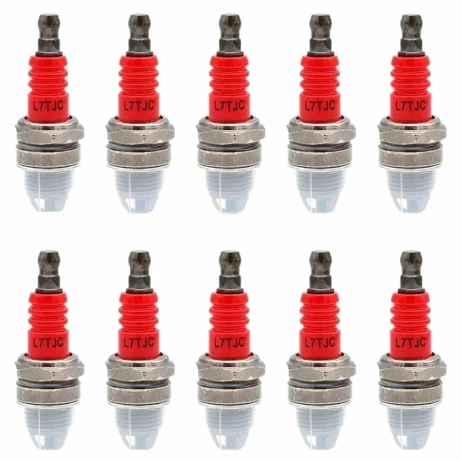 Bujía L7TJC De 10 Piezas For Motosierra Gasolina Y Desbrozadora