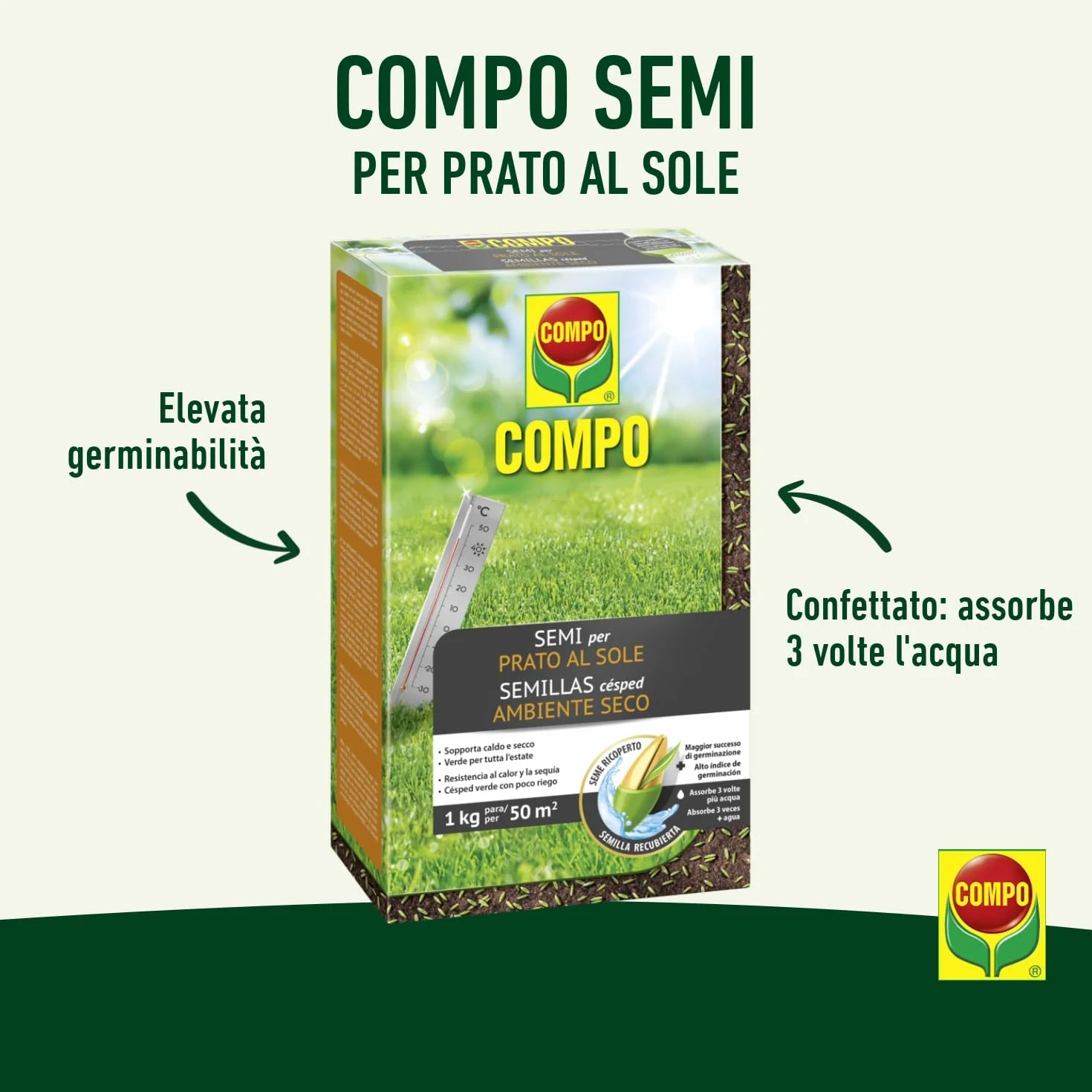 Semillas césped ambiente seco 1kg
