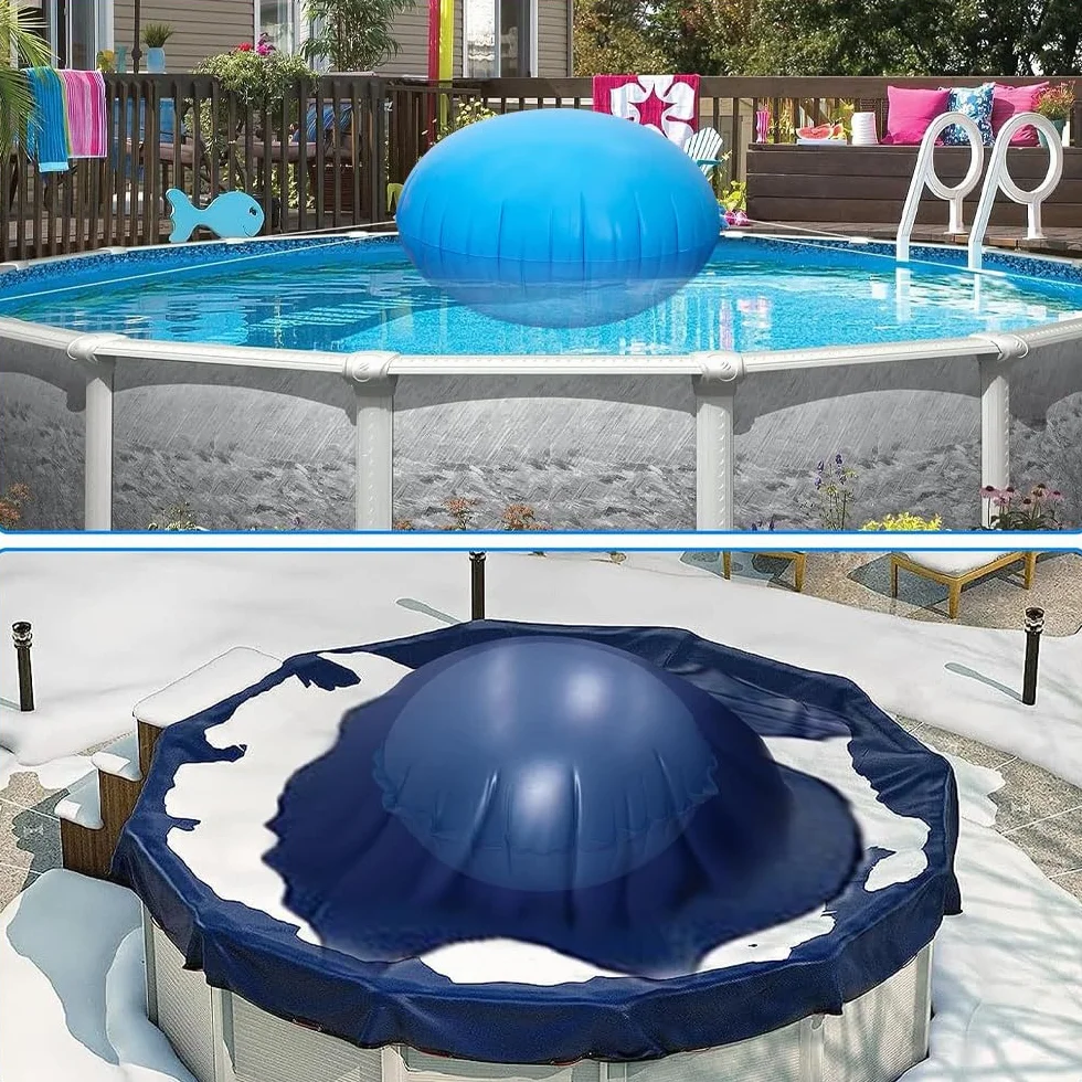 Cojín de Aire para Piscina de Invierno 4x4 Pies Desinflar Rápido