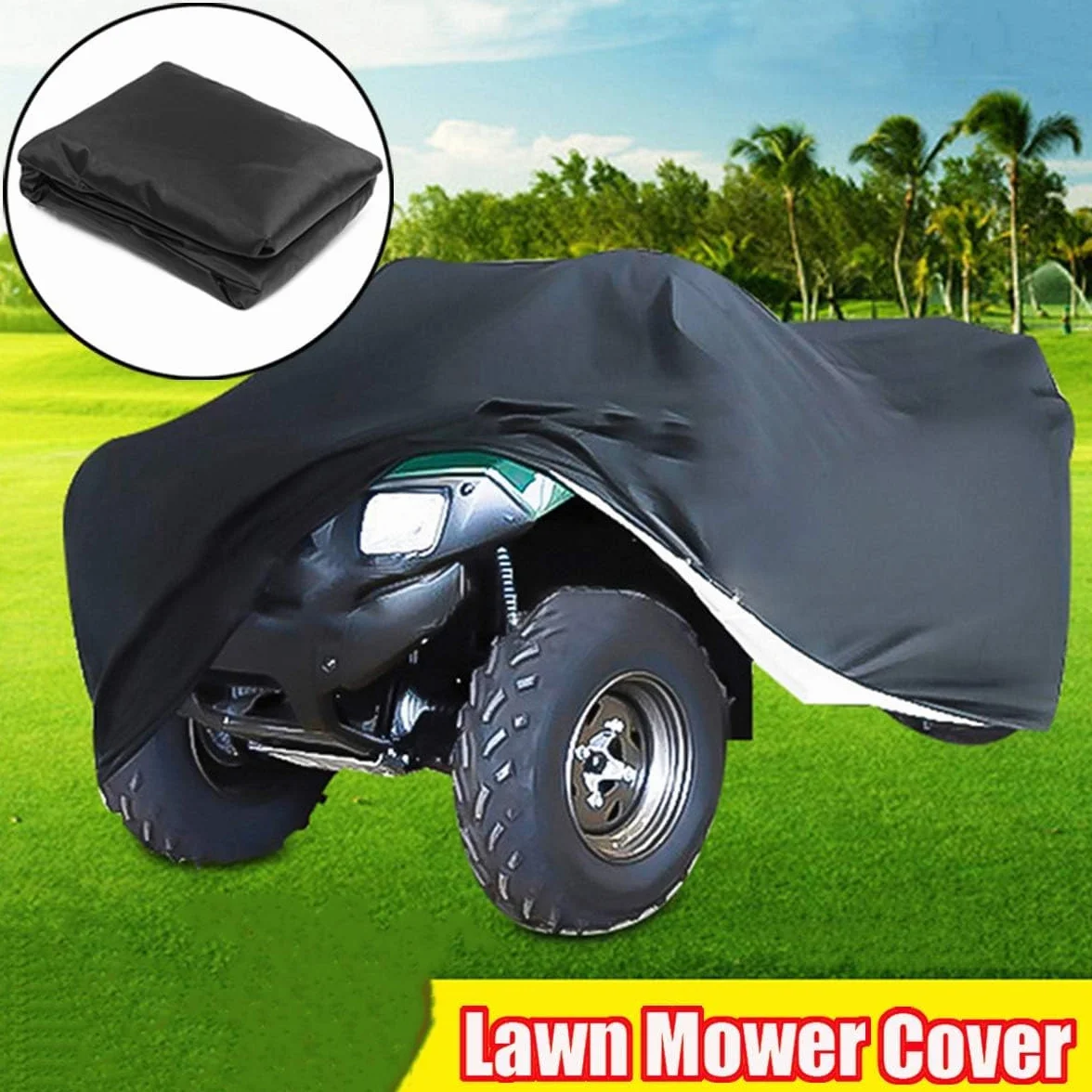 Funda Cortacésped, para Kubota Z412 2020–2026, Impermeable | Impermeable Exterior, Resistente al Desgarro, Dobladillo Elástico Ajustable, Protección Anti UV, Con Bolsa de Almacenamiento