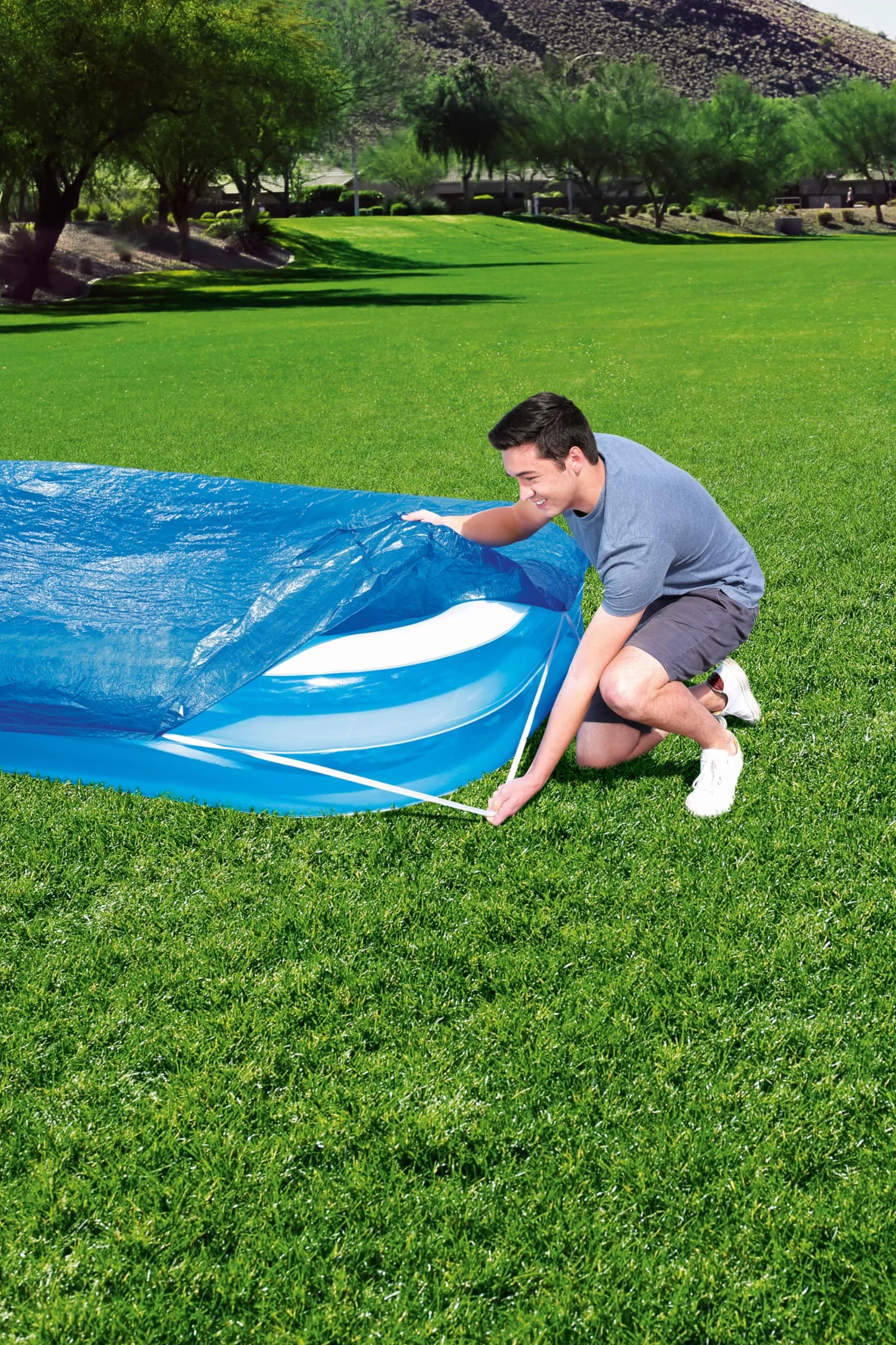 Bestway Cubierta Rectangular para Piscina 8'7" x 69' x 20'"