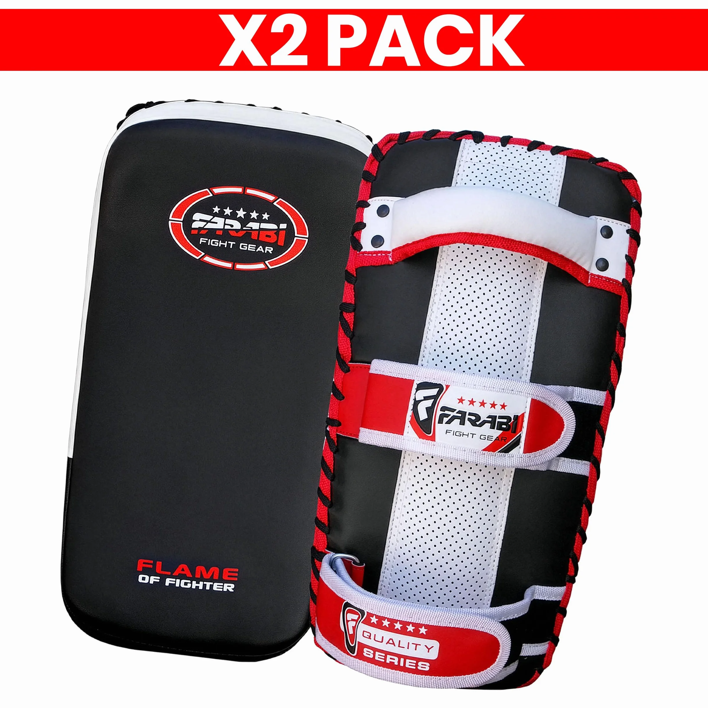 Farabi Sports Muay Thai Curved Kick Pad Strike Shield MMA Pads