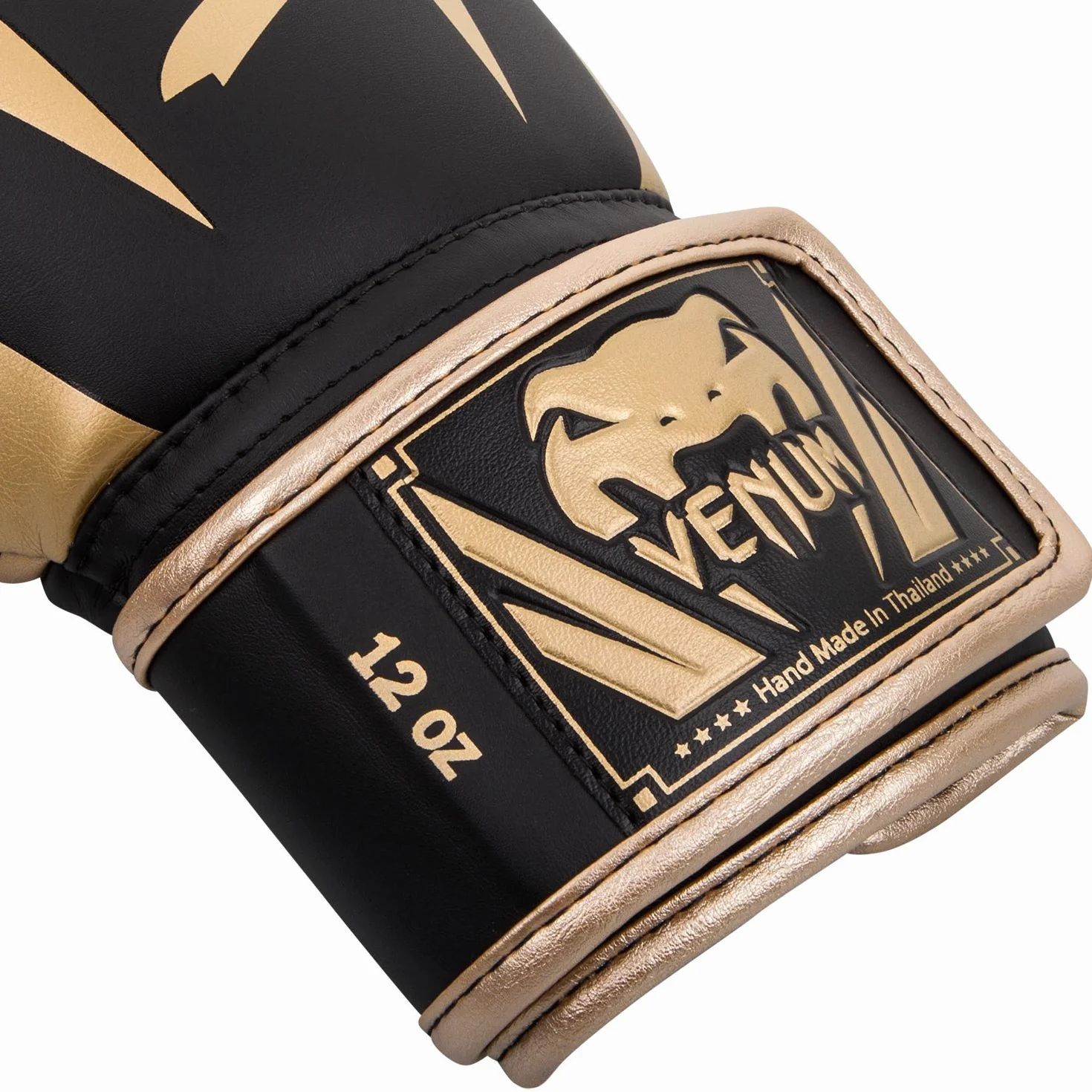 Venum Elite Guantes de Boxeo Negro Oro 16 Onzas