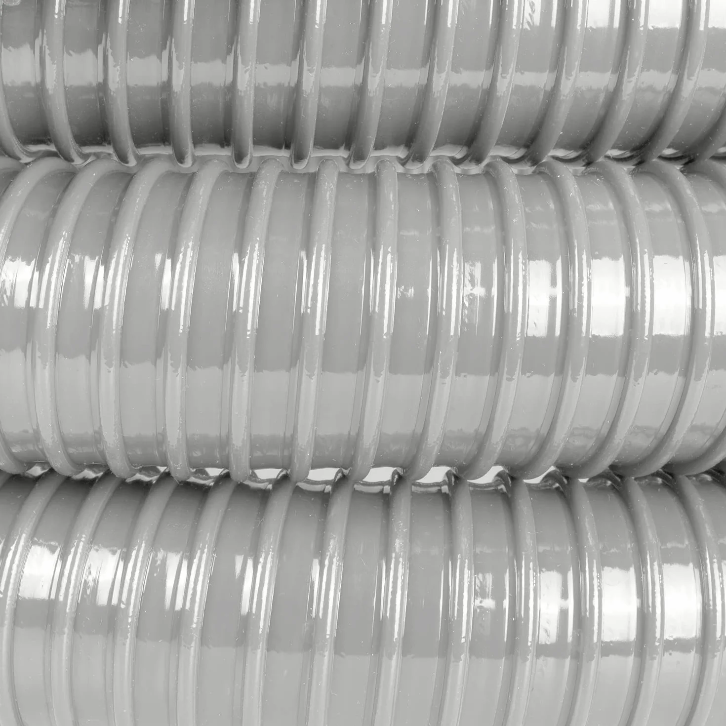Moritz Manguera de desagüe de 38 mm de diámetro x 5 m, color gris claro, manguera en espiral para estanques, camping, caravanas, mostradores, pozos, manguera de drenaje