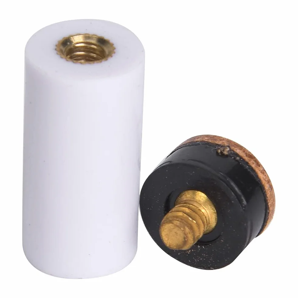 Alomejor Reemplazo Punta Taco Billar 13mm - Juego de Recambios para Cachas de Billar y Snooker - Kit de 10 Unidades