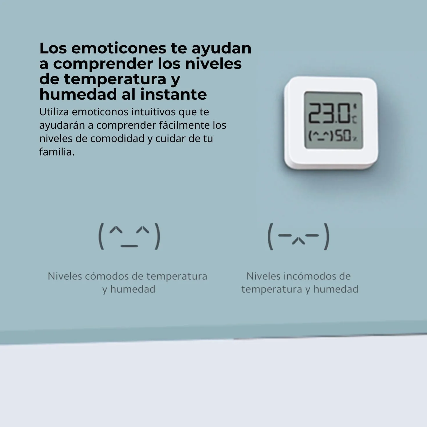 Xiaomi Mi Temperature And Humidity Monitor 2 Medidor de Temperatura y Humedad Digital Ambiental Compatible con Mi Home