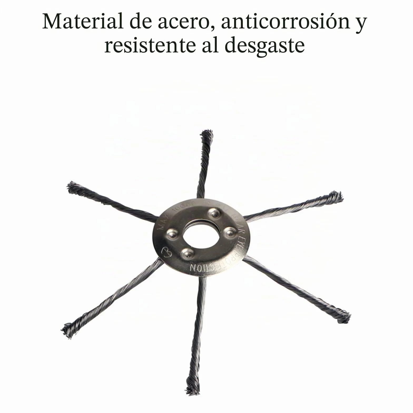 Cabezal desbrozadora alambre acero para cortacésped gasolina 6 unidades