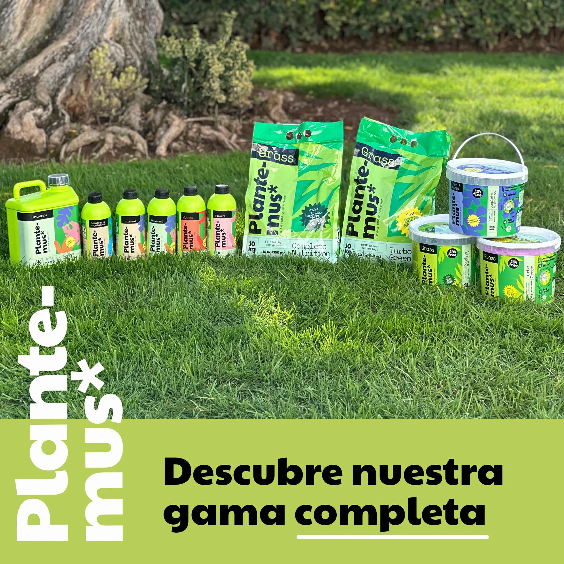 PLANTEMUS Abono Césped Premium Efecto Prolongado 175 m² Fertilizante NPK (12-11-18) Granulado Perlas Ultrasolubles 5.5 KG