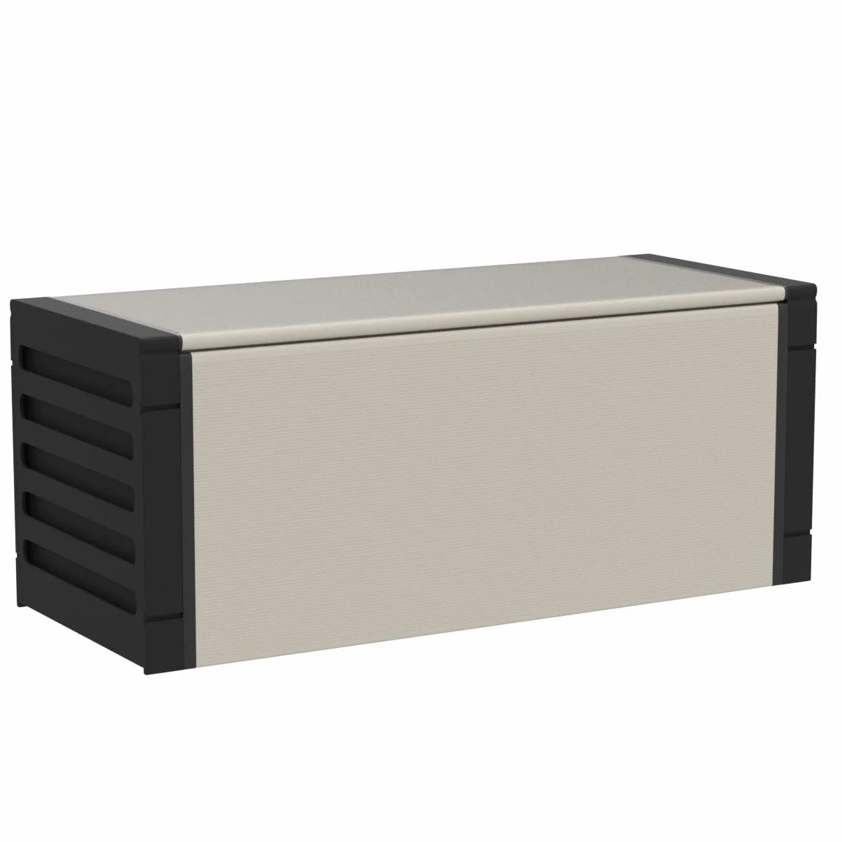 Adventa Baúl recogida resina PVC PP 85x34x38 cm gris
